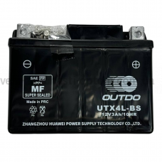Акумулятор UTX4L-BS 12V3Ah/10HR кислотний Outdo