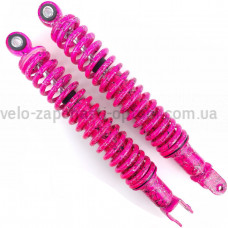 Амортизатори задні YABEN 150сс рожеві 340мм 2шт GO