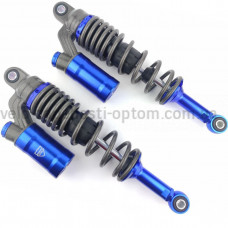 Амортизатори задні газо-масляні CG 150cc 340мм сіро-сині 2шт JWBP