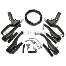 Вібрейк з ручками чорний комплект ободне гальмо Shunfeng