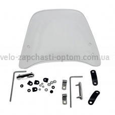 Вітрове скло ZY125 380х350мм товщина 3мм універсальне кріплення