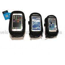 Вело бардачок 3в1 GA-42 для телефонів 6.5/5/3 дюймів на раму ROSWHEEL