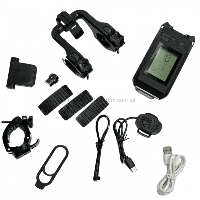 Вело спидометр 4в1 +фара+габарит+сигнал МТ-088Т6