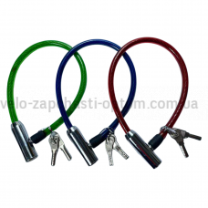 Велозамок із металевою головкою ф12-500 мм Китай