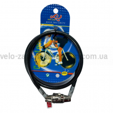 Велозамок ф8-650 мм кодовий China