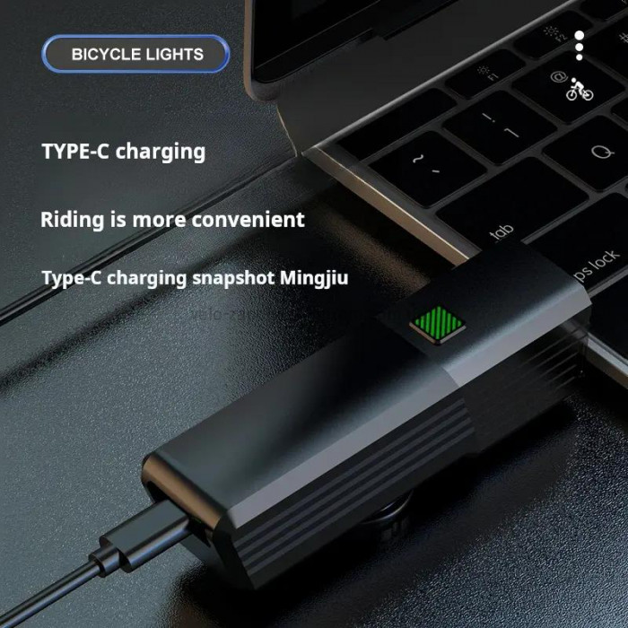 Велоліхтар BL-2502-TX3, Waterproof, Li-Ion акумулятор, ЗУ Type-C