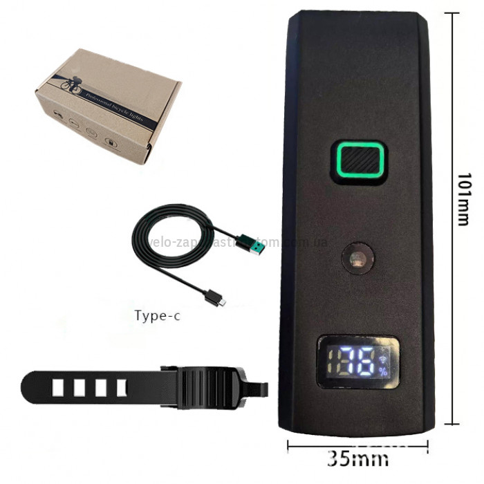 Велоліхтар BL-2502-TX3, Waterproof, Li-Ion акумулятор, ЗУ Type-C