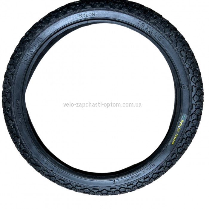 Велосипедна покришка 16" x 1.75 Servis Tyres BMX (005) Для дитячих велосипедів Позашляхова)