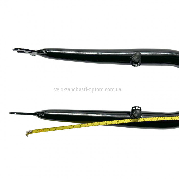 Вилка 20 жорстка під вібрейк чорна Shunfeng