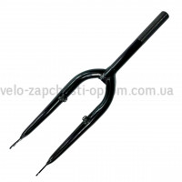 Вилка 20 жорстка під вібрейк чорна Shunfeng