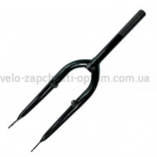 Вилка 20 жорстка під вібрейк чорна Shunfeng