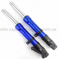 Вилка передня Honda DIO-50 AF34 гідравлічні сині дискові гальма JWBP