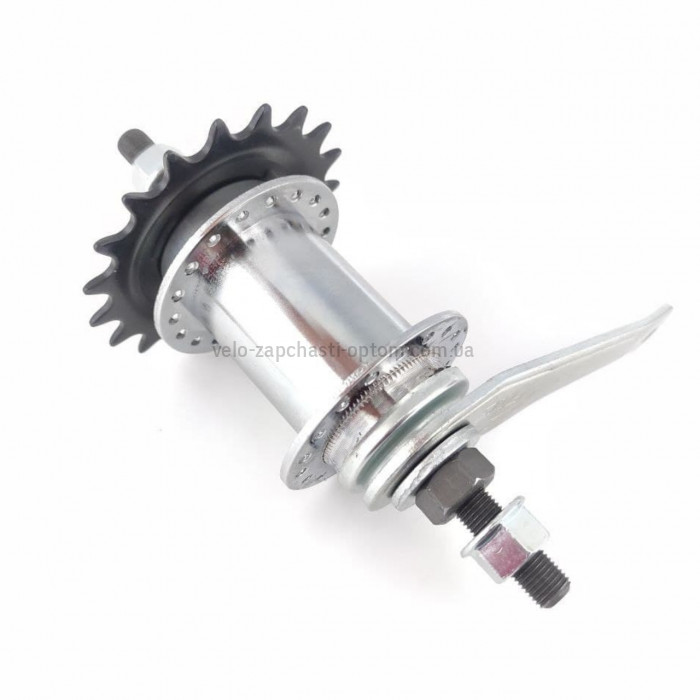 Втулка задня черв'ячна на Україну 36 спиць срібляста в зборі Shunfeng