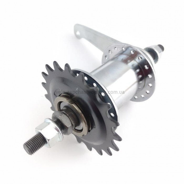 Втулка задня черв'ячна на Україну 36 спиць срібляста в зборі Shunfeng