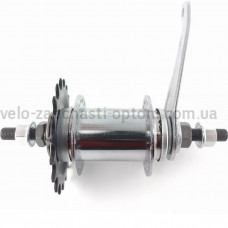 Втулка задня черв'ячна на Україну 36 спиць срібляста в зборі Shunfeng