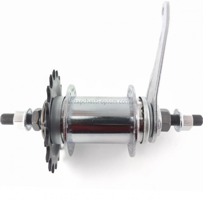 Втулка задня черв'ячна на Україну 36 спиць срібляста в зборі Shunfeng