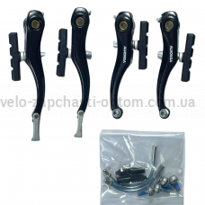 Гальмо ободне HJ-805AD V-brake чорне (без ручок) ALHONGA