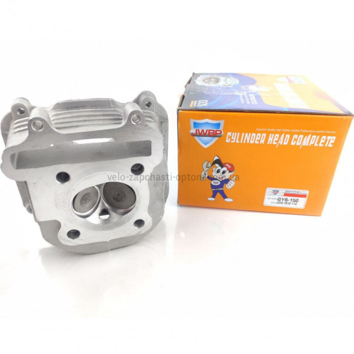 Головка циліндра (ГБЦ) GY6-150 (d-57.4 мм) з клапанами JWBP Для скутерів 4T 157QMJ 150c
