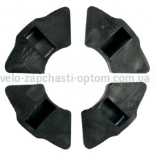 Гумка демпфера Delta 17 колесо чорний POSH