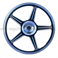 Диск передній литий 1.4х18 5 променевий чорний