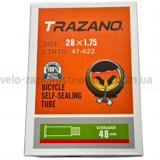 Камера гелева 28х1.75 47-622 Schrader AV 48 мм Trazano