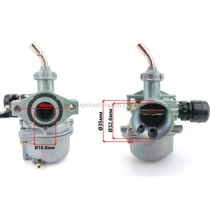 Карбюратор PZ19 Дельта 110 кубів GO