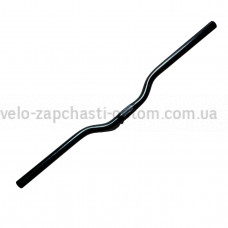 Кермо алюмінієве з вигином чорний діаметр 25.4 довжина 620мм