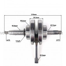 Колінвал Delta 110сс JWBP