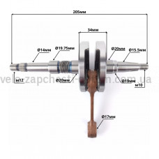 Колінвал Honda DIO-AF-27 JWBP