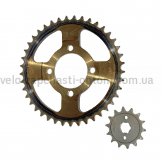 Комплект приводних зірок 428 41-14 зубів Дельта Альфа JWBP