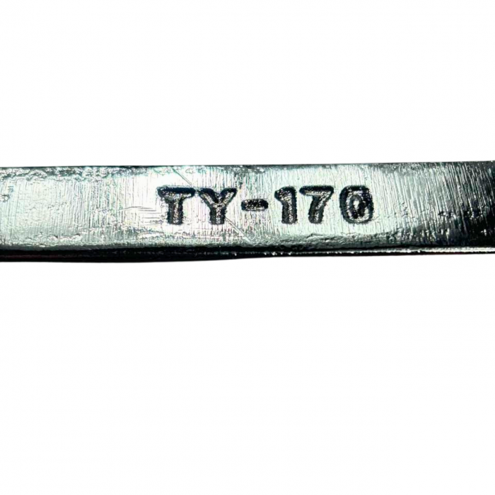 Шатун лівий TY-170 (170 мм) хром під клин Велосипедний лівий шатун сталевий хромований для дорожніх та міських велосипедів