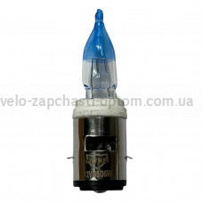 Лампа фари BA20D синя 12V-35W JWBP