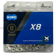 Ланцюг X8 хром 116 ланок КМС
