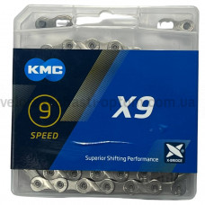Ланцюг X9 хром 116 ланок КМС