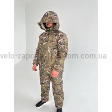 Маскувальний костюм дощовик мультикам розроблений з урахуванням броніжилета під ним 4XL