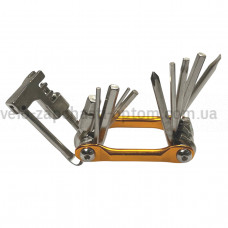 Мультитул GA 50 золотистий набір шестигранників Shunfeng