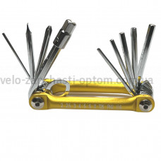 Мультитул M-1 золотистий набір шестигранників Taiwan