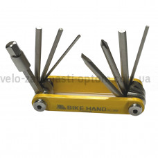 Мультитул YC-262 жовтий набір шестигранників BikeHand
