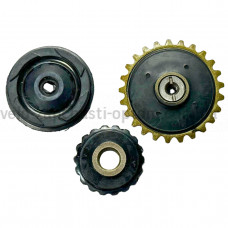 Натягувач ланцюга ГРМ 3-ролика 1-розбірний Genuine Дельта/Альфа/Актив 70/110/125