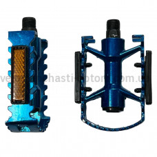 Педалі V07 алюмінієві сині Shunfeng