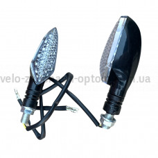 Повороти діодні LED чорний човник жовтий сигнал WKT/TL-05D JWBP