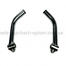 Роги метал на кермо хром Shunfeng