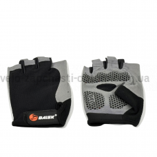 Рукавички з гелевою прокладкою 606 XL сірі без пальців Baisk 