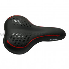 Сідло 476 без пружин чорно-червоне Agilette