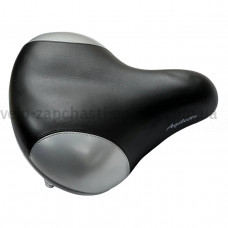 Сідло 82D на чотирьох пружинах чорно-сіре широке Agilette