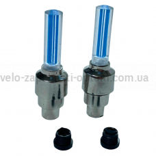 Світлодіодні ковпачки на колеса синій Led насадка на ніпель