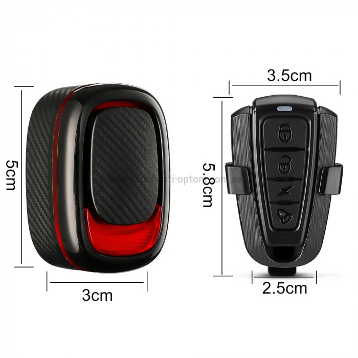 Сигналізація с габаритом та дзвінок A5P-LED виносна кнопка