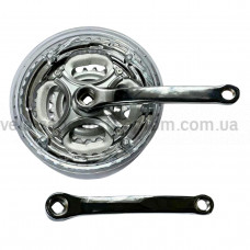 Система 42/34/24 метал хром довжина 165 мм Shunfeng