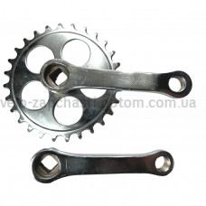 Система дитяча 12 під квадратний вал 28 зуб 102 мм довжина шатуна Shunfeng