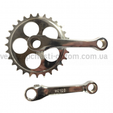 Система дитяча 12 під клин 28 зубів 102 мм довжина шатуна Shunfeng